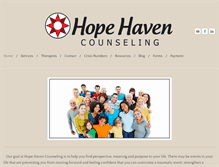 Tablet Screenshot of hopehavencounselingutah.com